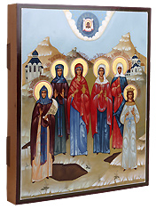 Икона писанная "Собор святых Aнастасий".