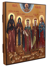 Икона писанная "Собор святых Елен".