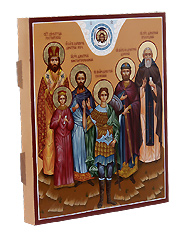 Икона писанная "Собор святых Димитриев".