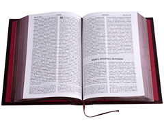 Купить Библию в кожаном переплете, бордовая, синоидальный перевод. Фото 8