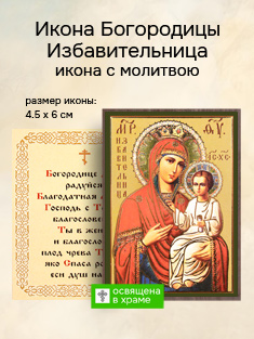 Икона Пресвятой Богородицы Избавительница освященная