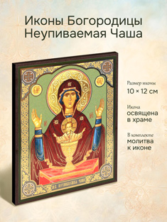 Икона Пресвятой Богородицы Неупиваемая Чаша освященная
