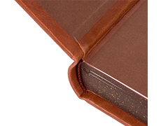 Купить Душеполезные поучения преподобных Оптинских старцев в 2 томах. Кожаный переплет, ручная работа, блинтовое и золотое тиснение. Цвет коричневый. Фото 6