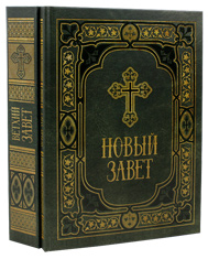 Библия в двух книгах. Ветхий и Новый Заветы в синодальном переводе.